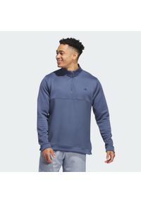 Adidas - Bluza Ultimate365 Textured Quarter-Zip. Typ kołnierza: golf. Kolor: niebieski. Materiał: materiał. Długość rękawa: długi rękaw. Sport: golf