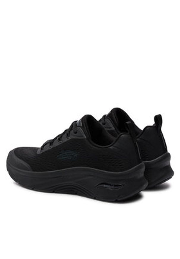 skechers - Skechers Sneakersy Arch Fit D'Lux 232502 Czarny. Kolor: czarny. Materiał: materiał