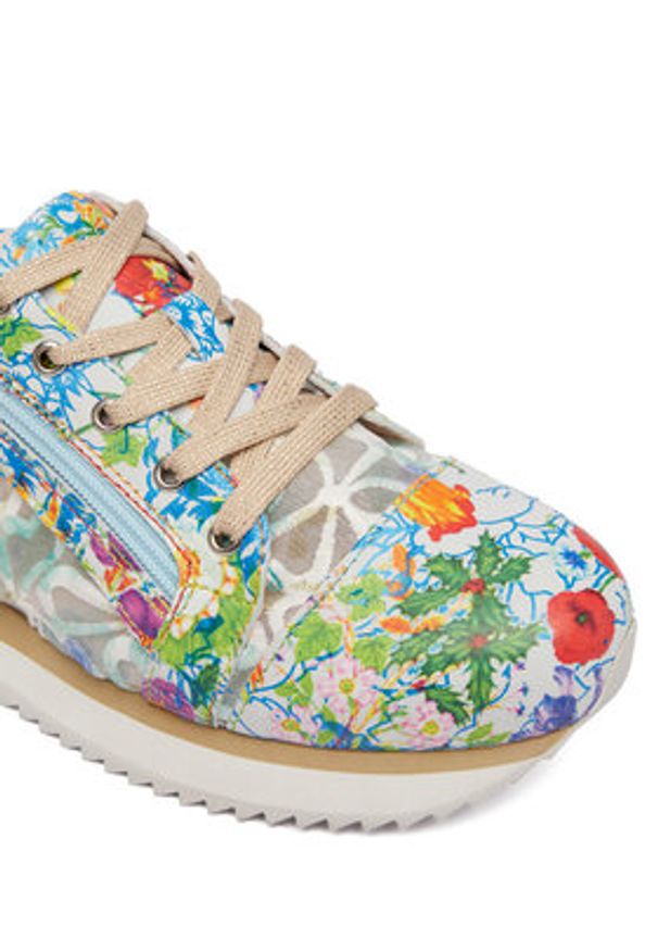 Laura Vita Sneakersy Delphine 69 Kolorowy. Materiał: skóra. Wzór: kolorowy