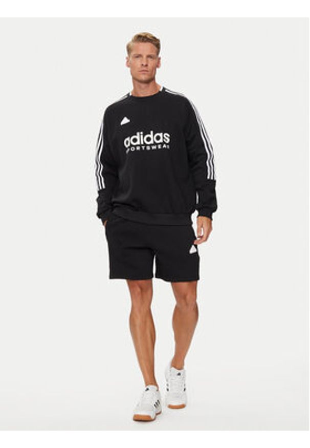 Adidas - adidas Bluza House of Tiro IW0172 Czarny Regular Fit. Kolor: czarny. Materiał: bawełna, syntetyk