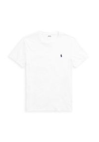 Polo Ralph Lauren T-Shirt 710680785 Biały Custom Slim Fit. Typ kołnierza: polo. Kolor: biały. Materiał: bawełna #3