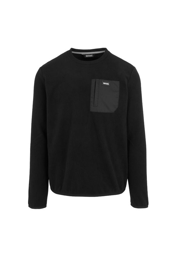 Regatta - Bluza Męska Dekolt W Szpic Frankie. Kolor: czarny. Sezon: zima. Styl: sportowy. Sport: turystyka piesza