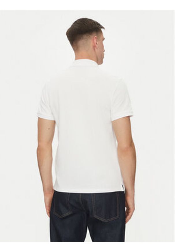 AMI PARIS - AMI Paris Polo BFUPL001.760 Biały Regular Fit. Typ kołnierza: polo. Kolor: biały. Materiał: bawełna
