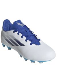 Adidas - Buty piłkarskie adidas X Speedflow.4 FxG Jr GW7519 wielokolorowe białe. Zapięcie: sznurówki. Kolor: wielokolorowy. Materiał: dzianina, syntetyk. Szerokość cholewki: normalna. Sport: piłka nożna #5