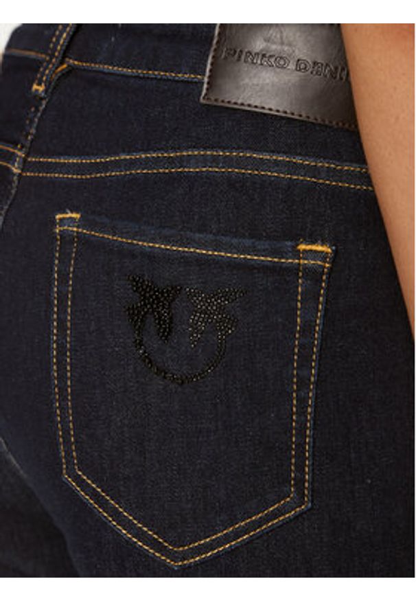 Pinko Jeansy Flora 100561 A20N Granatowy Regular Fit. Kolor: niebieski