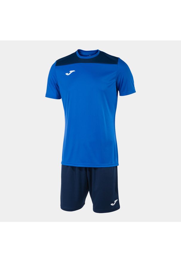 Zestaw Sportowy Joma Phoenix II - Komfort i Styl. Okazja: na uczelnię. Kolor: niebieski. Materiał: poliester, dresówka. Styl: sportowy