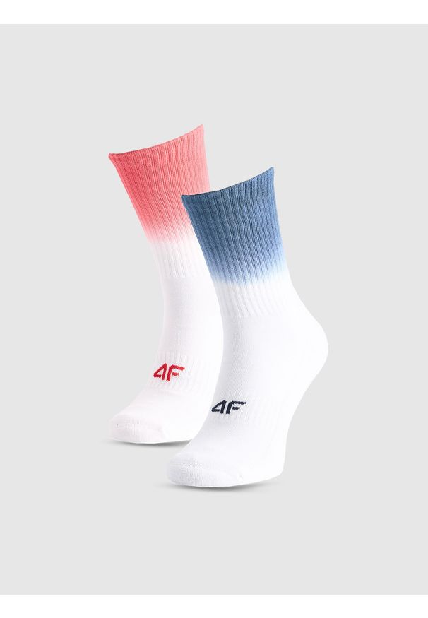 4f - 4F Skarpety casual za kostkę (2-pack) uniseks - multikolor 43-46. Kolor: wielokolorowy. Materiał: bawełna