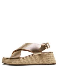 ONLY Shoes Espadryle Onlminerva-2 15320209 Złoty. Kolor: złoty. Materiał: skóra