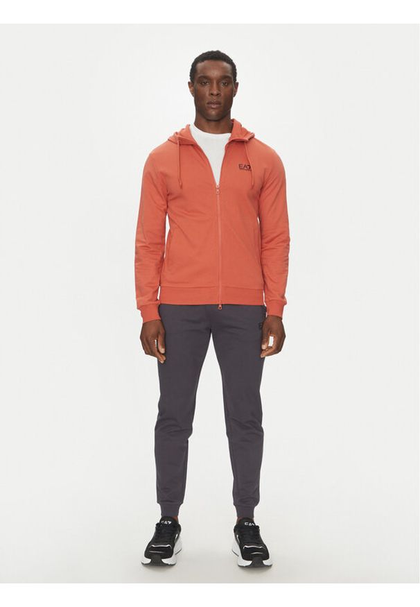 EA7 Emporio Armani Dres 8NPV63 PJVRZ M3004 Pomarańczowy Regular Fit. Kolor: pomarańczowy. Materiał: bawełna