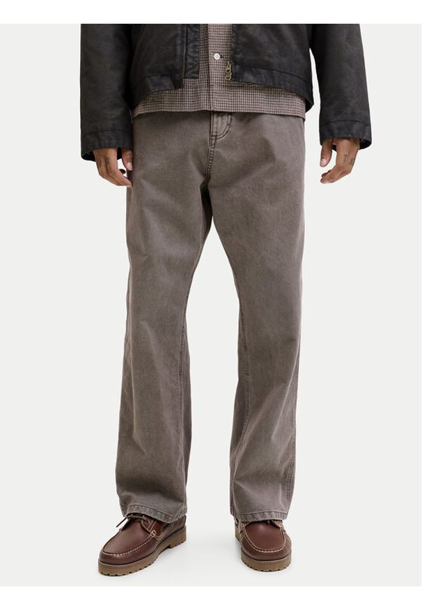 Jack & Jones Spodnie materiałowe Alex 12288528 Beżowy Baggy Fit. Kolor: beżowy. Materiał: bawełna