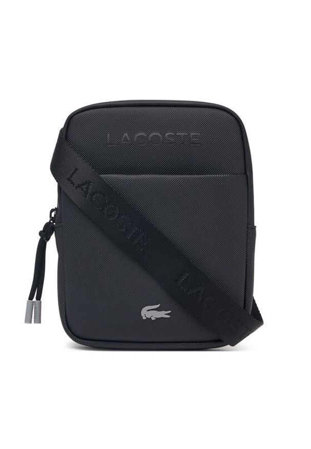 Lacoste Saszetka NH5355SJ Czarny. Kolor: czarny. Materiał: skóra