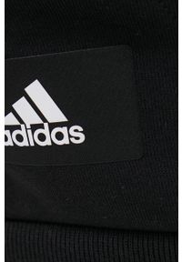 adidas Performance bluza H46526 męska kolor czarny z kapturem z aplikacją. Okazja: na co dzień. Typ kołnierza: kaptur. Kolor: czarny. Materiał: bawełna, materiał. Wzór: aplikacja. Styl: casual