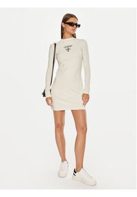 Guess Sukienka codzienna Colette Jersey V4BK04 KCDH1 Biały Regular Fit. Okazja: na co dzień. Kolor: biały. Materiał: bawełna. Typ sukienki: proste. Styl: casual #4