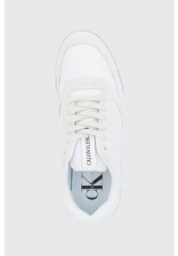 Calvin Klein Jeans Buty kolor biały. Zapięcie: sznurówki. Kolor: biały. Materiał: guma