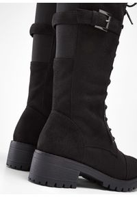 bonprix - Kozaki sznurowane. Kolor: czarny. Styl: elegancki #2