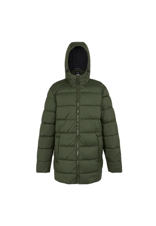 Regatta - Męska Kurtka Ocieplana Lakiver. Kolor: zielony. Materiał: puch. Sport: turystyka piesza