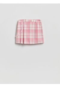 Reserved - Spódnica z łańcuszkiem - pastelowy róż. Kolor: różowy. Materiał: tkanina, wiskoza #1