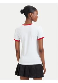 Guess Jeans T-Shirt W6YI16 K3995 Biały Slim Fit. Kolor: biały. Materiał: bawełna #2