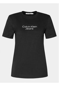 Calvin Klein Jeans T-Shirt Institutional J20J223222 Czarny Regular Fit. Kolor: czarny. Materiał: bawełna #3