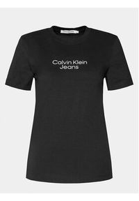 Calvin Klein Jeans T-Shirt Institutional J20J223222 Czarny Regular Fit. Kolor: czarny. Materiał: bawełna #6