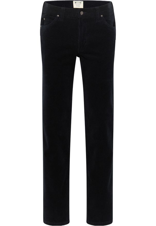 Mustang - MUSTANG Tramper MĘSKIE SPODNIE SZTRUKSOWE NAVY BLAZER 1013051 5324. Materiał: sztruks