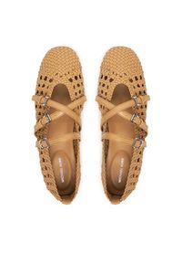 MICHAEL Michael Kors Baleriny Indy Flex 40S6IDFP1L Beżowy. Kolor: beżowy. Materiał: skóra #4