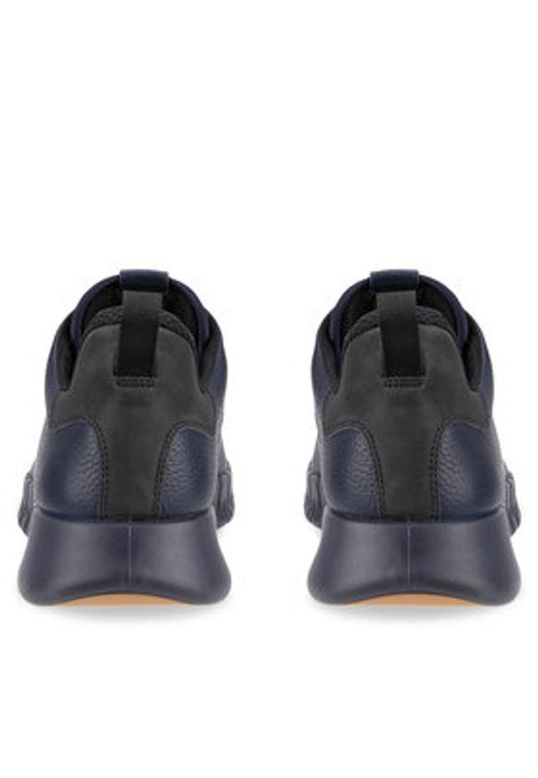 ecco - ECCO Sneakersy Gruuv M 52522401303 Granatowy. Kolor: niebieski. Materiał: skóra