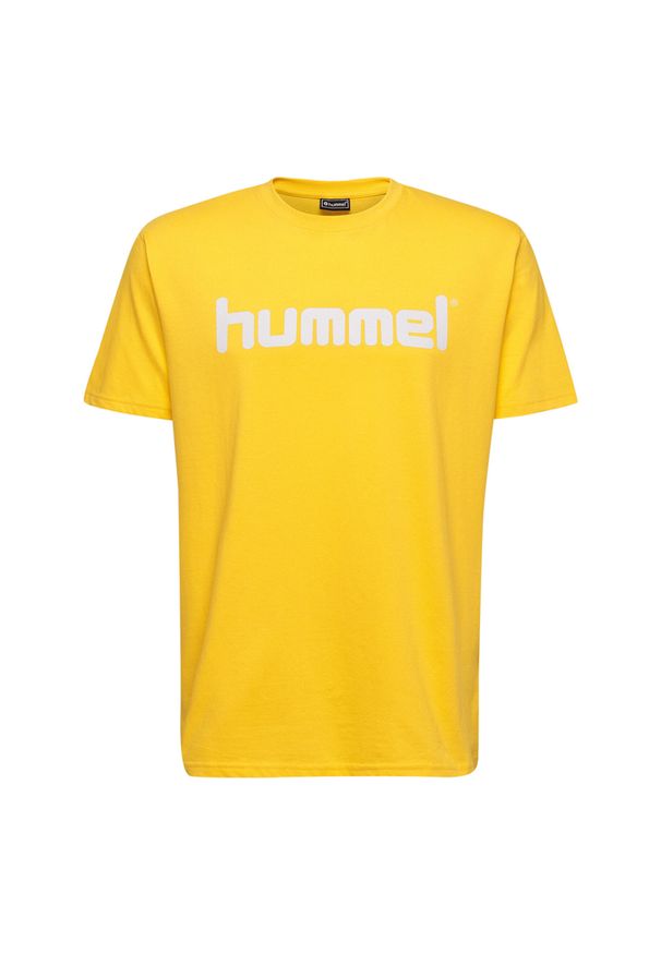 Koszulka Hummel enfant Cotton Logo. Kolor: żółty, wielokolorowy, pomarańczowy