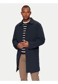 TOMMY HILFIGER - Tommy Hilfiger Płaszcz przejściowy MW0MW37651 Granatowy Regular Fit. Kolor: niebieski. Materiał: syntetyk