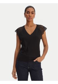 Morgan Bluzka 251-DMEG Czarny Regular Fit. Kolor: czarny. Materiał: wiskoza #1