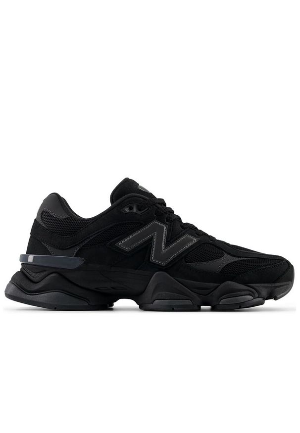Buty unisex New Balance U9060ZGE - czarne. Kolor: czarny. Materiał: guma, skóra, syntetyk, materiał. Szerokość cholewki: normalna. Sport: turystyka piesza