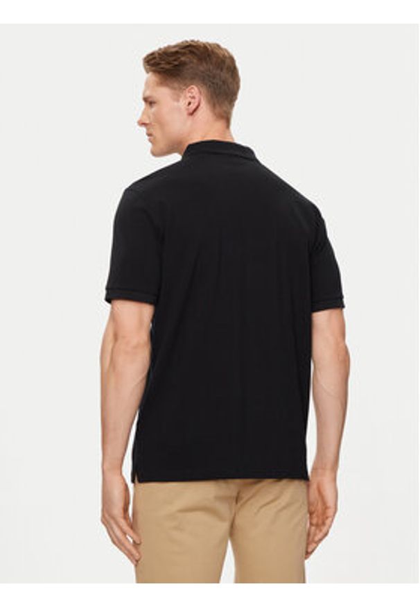 GANT - Gant Polo Shield 2210 Czarny Regular Fit. Typ kołnierza: polo. Kolor: czarny. Materiał: bawełna