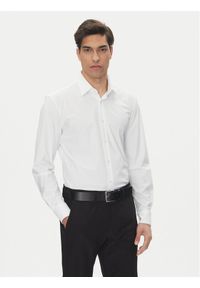 BOSS Koszula P-Hank 50539391 Biały Slim Fit. Kolor: biały. Materiał: syntetyk