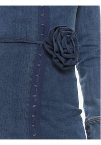 ROTATE Sukienka jeansowa 1119351826 Niebieski Slim Fit. Kolor: niebieski. Materiał: bawełna #4