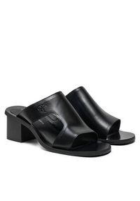 Calvin Klein Jeans Klapki 5 Heel Sandal Lh Mg Mtl YW0YW01500 Czarny. Kolor: czarny. Materiał: skóra #6