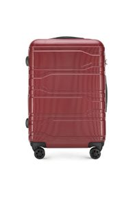 Wittchen - Komplet walizek z polikarbonu tłoczonych czerwony. Kolor: czerwony. Materiał: guma #3