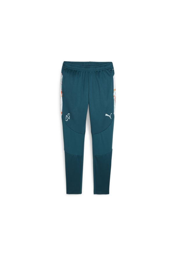 Puma - Piłkarskie spodnie treningowe PUMA x NEYMAR JR Creativity PUMA. Kolor: pomarańczowy, wielokolorowy, niebieski, żółty. Sport: piłka nożna