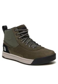 The North Face Sneakersy Larimer Mid Wp NF0A52RMBQW1 Khaki. Kolor: brązowy. Materiał: nubuk, skóra