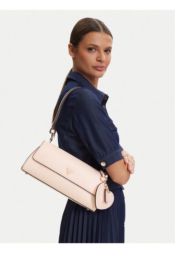 Guess Torebka 181018 Różowy. Kolor: różowy. Materiał: skórzane