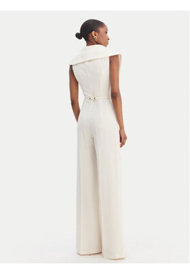 SIMONA CORSELLINI - Simona Corsellini Kombinezon P26CPTU00701 Écru Regular Fit. Kolor: kremowy. Materiał: syntetyk