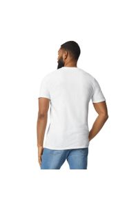 GILDAN - Koszulka Unisex Dla Dorosłych Softstyle Plain Enzyme Washed T-shirt. Kolor: biały. Sport: turystyka piesza