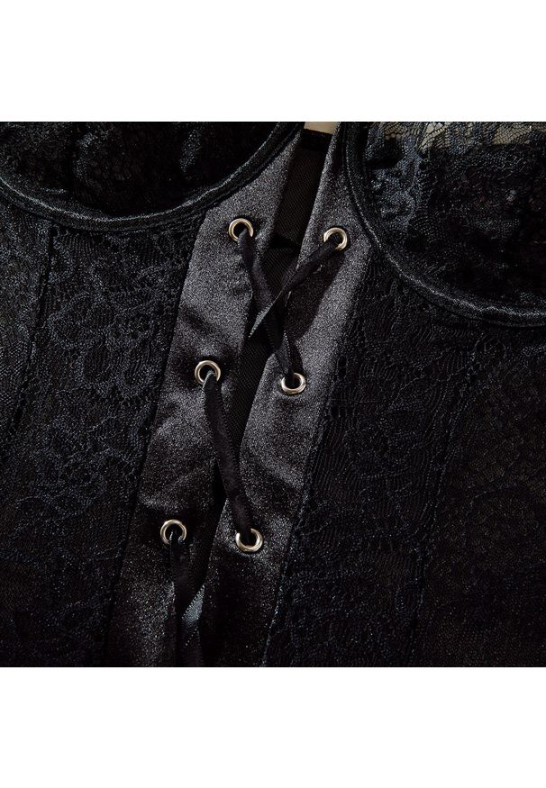 Intica - Body koronkowe z regulowanymi ramiączkami na specjalne okazje Savanah. Kolor: fioletowy. Materiał: koronka. Wzór: koronka