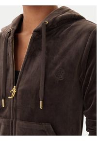 Juicy Couture Bluza Robertson JCAP176G Brązowy Slim Fit. Kolor: brązowy. Materiał: syntetyk #2