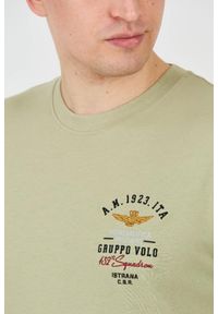Aeronautica Militare - AERONAUTICA MILITARE Zielony t-shirt Short Sleeve. Kolor: zielony #5