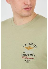 Aeronautica Militare - AERONAUTICA MILITARE Zielony t-shirt Short Sleeve. Kolor: zielony #7