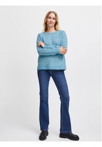 Fransa Sweter 20612833 Niebieski Regular Fit. Kolor: niebieski. Materiał: syntetyk #7