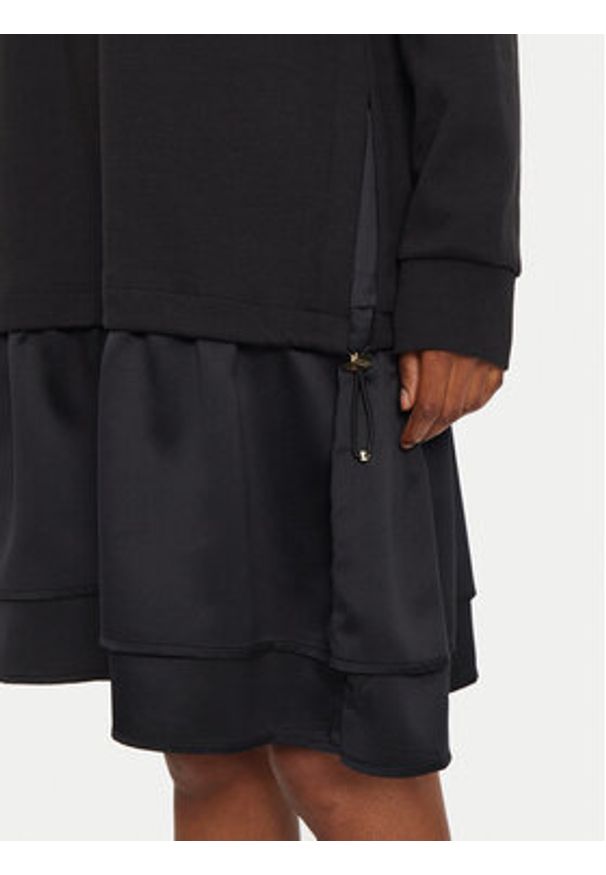 JOOP! Sukienka dzianinowa 58 JW234JE337 30040475 Czarny Regular Fit. Kolor: czarny. Materiał: bawełna, syntetyk