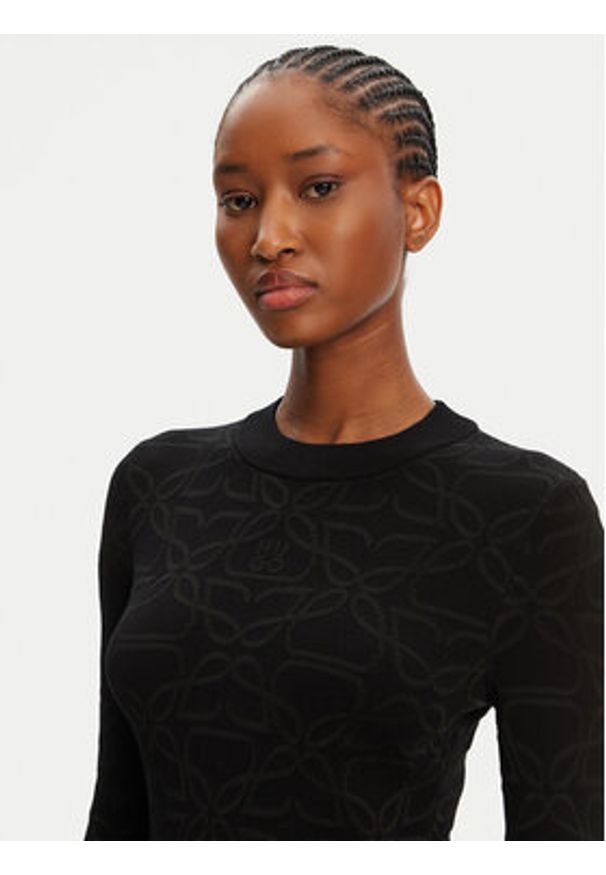 Hugo - HUGO Sweter Satero 50542604 Czarny Slim Fit. Kolor: czarny. Materiał: wiskoza