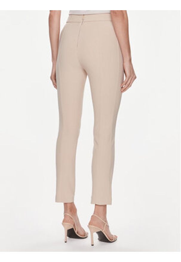 Marciano Guess Spodnie materiałowe Karen 4RGB02 6869Z Beżowy Slim Fit. Kolor: beżowy. Materiał: syntetyk