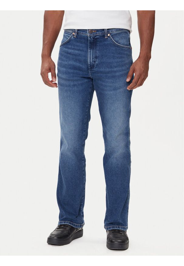 Wrangler Jeansy Wrancher 112373028 Granatowy Slim Fit. Kolor: niebieski
